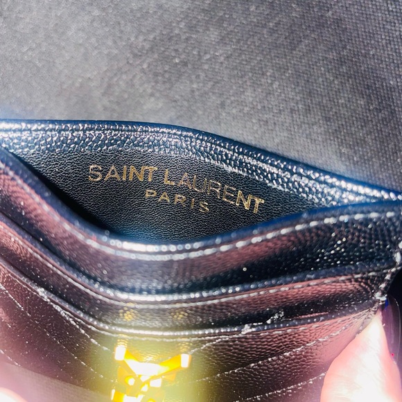 YSL Black Chevron Card Holder - Picture 7 of 10